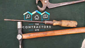 The Contractors Site logo with tools.