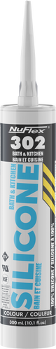 NuFlex 302 Kitchen and Bath Silicone Sealant