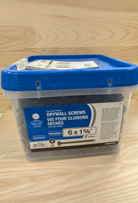 Drywall Screws - Flat Head Philips Drive Course Thread (6 x 1-1/4")
