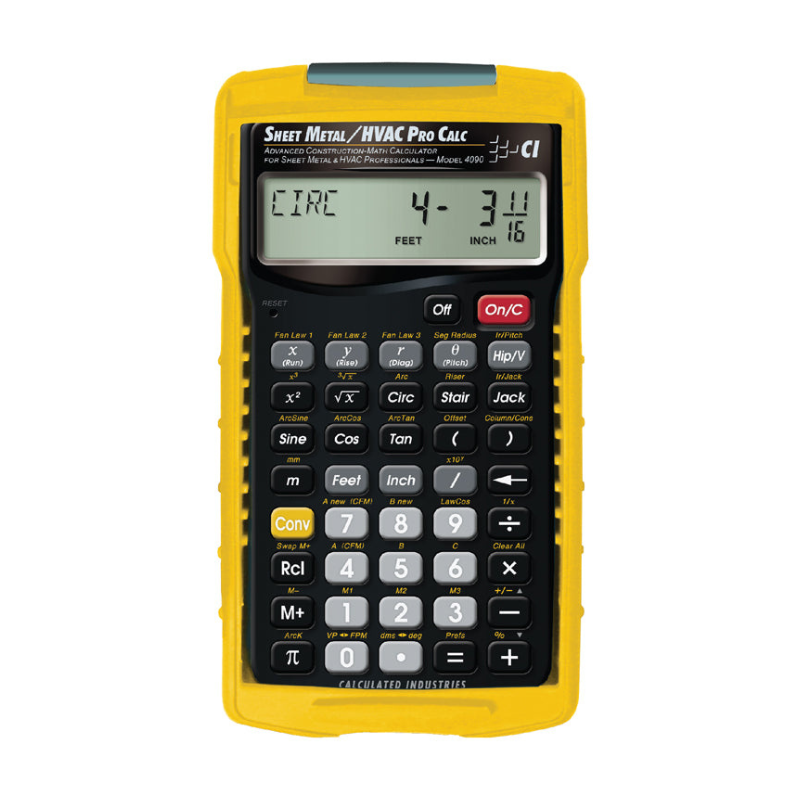 Sheet Metal / HVAC Pro Calculator 4090
